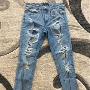 Aeropostale High Rise Curvy Jegging- Light Wash | size 10 |